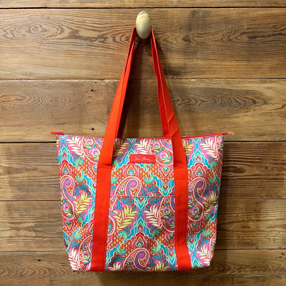 Vera Bradley Multicolor Paisley Cooler Tote NWOT